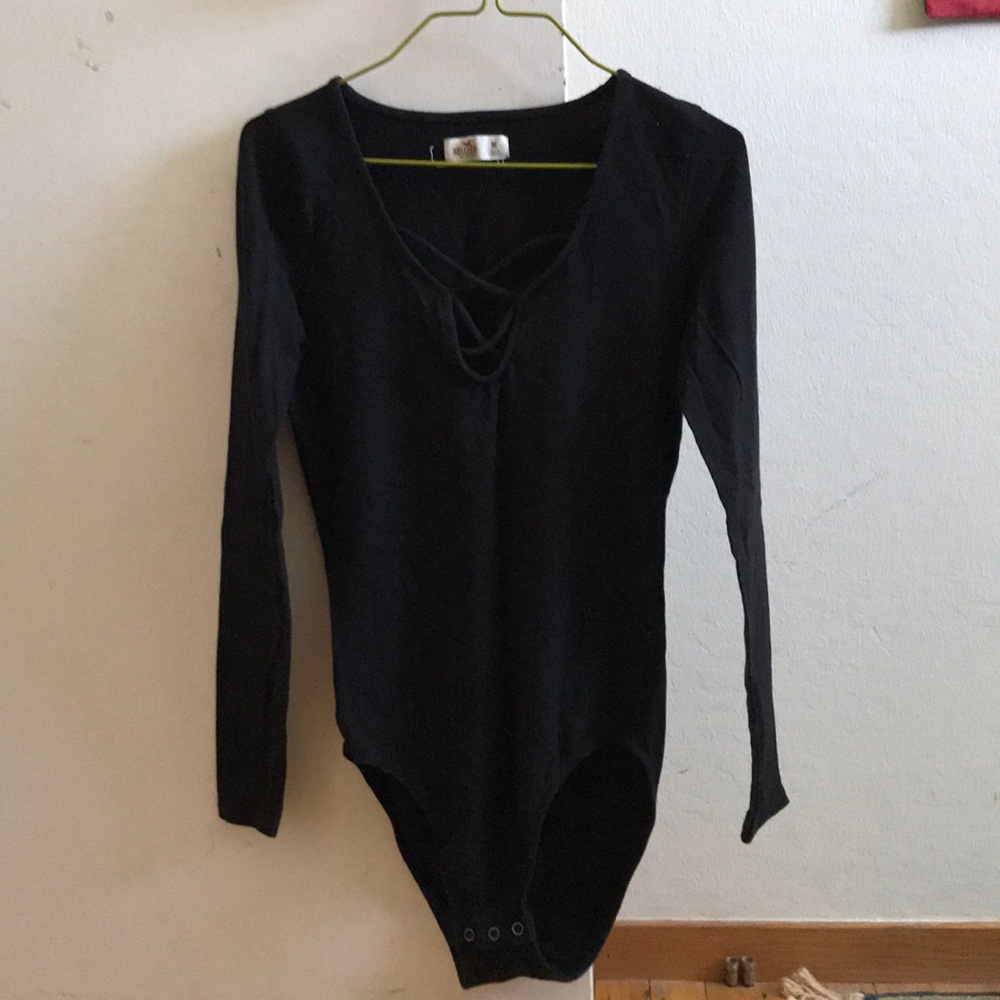 Hollister Size M Black Bodysuit